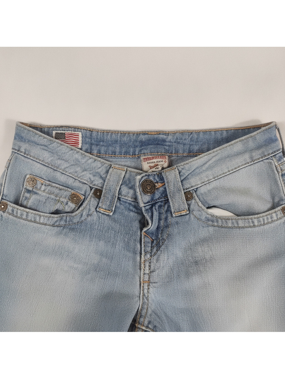 True Religion Brand Jeans Light Blue Waist 23 Women's Jeans